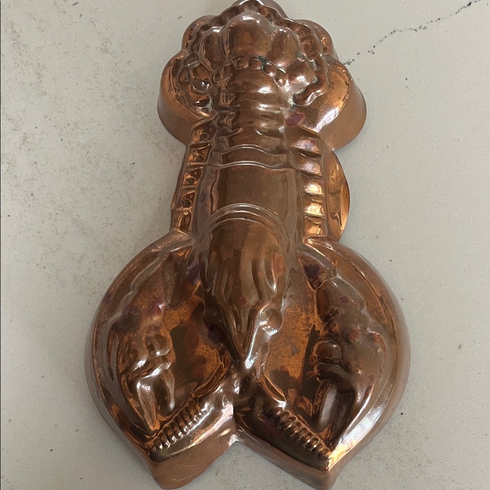 Vintage Copper Lobster Mold